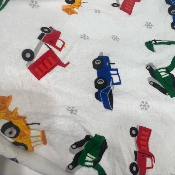 Rugged Butts Multicolor Construction Vehicle 100% cotton flannel Crib Sheet x2 - Picture 6 of 11